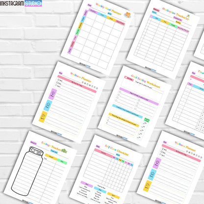 ADHD Kids Planner with colorful pages for routine management and focus improvement.