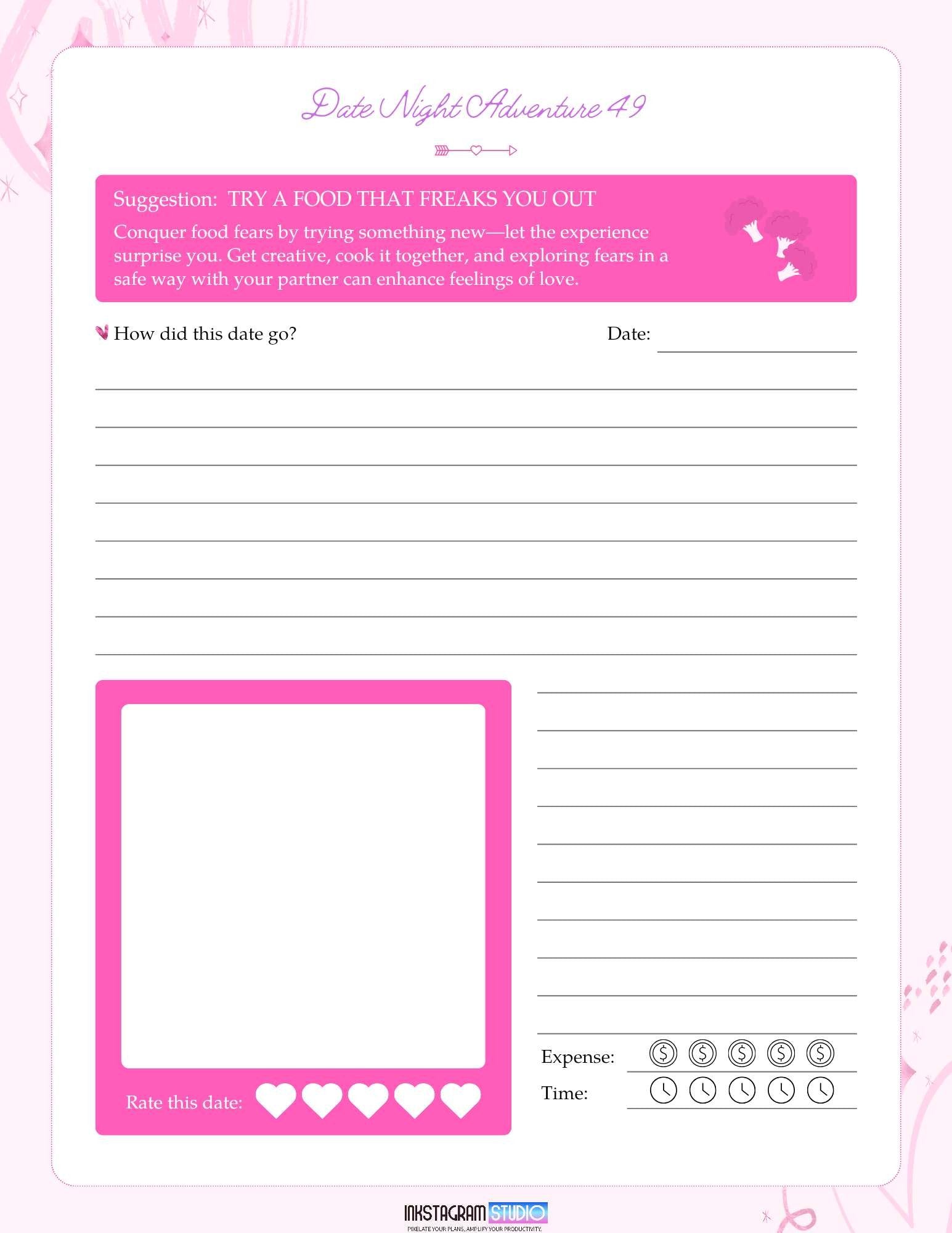 Date Night Adventures Booklet - Inkstagram studioAdventures BookletDate Night Adventures Booklet - Inkstagram studio