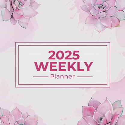 FREE 2025 Yearly Weekly Planner – Instant Digital Download