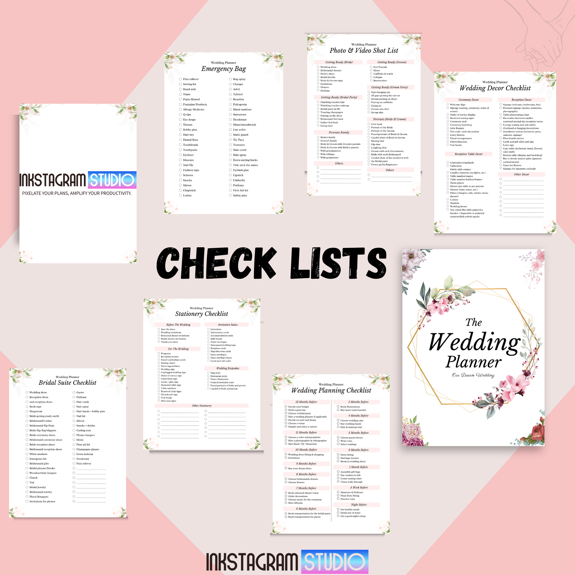 Ultimate Wedding Planner checklists and guidebook photo featuring planning essentials.