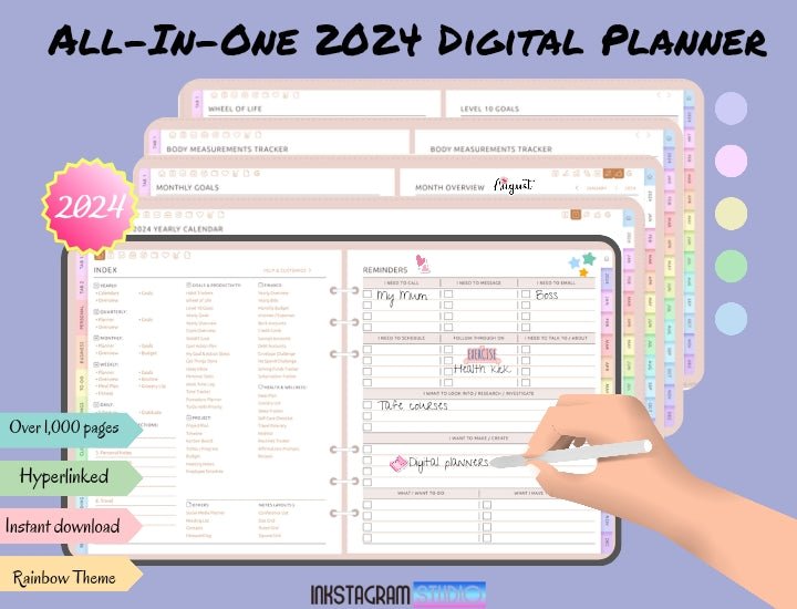 The Ultimate2024  ALL - IN - ONE Digital Planner